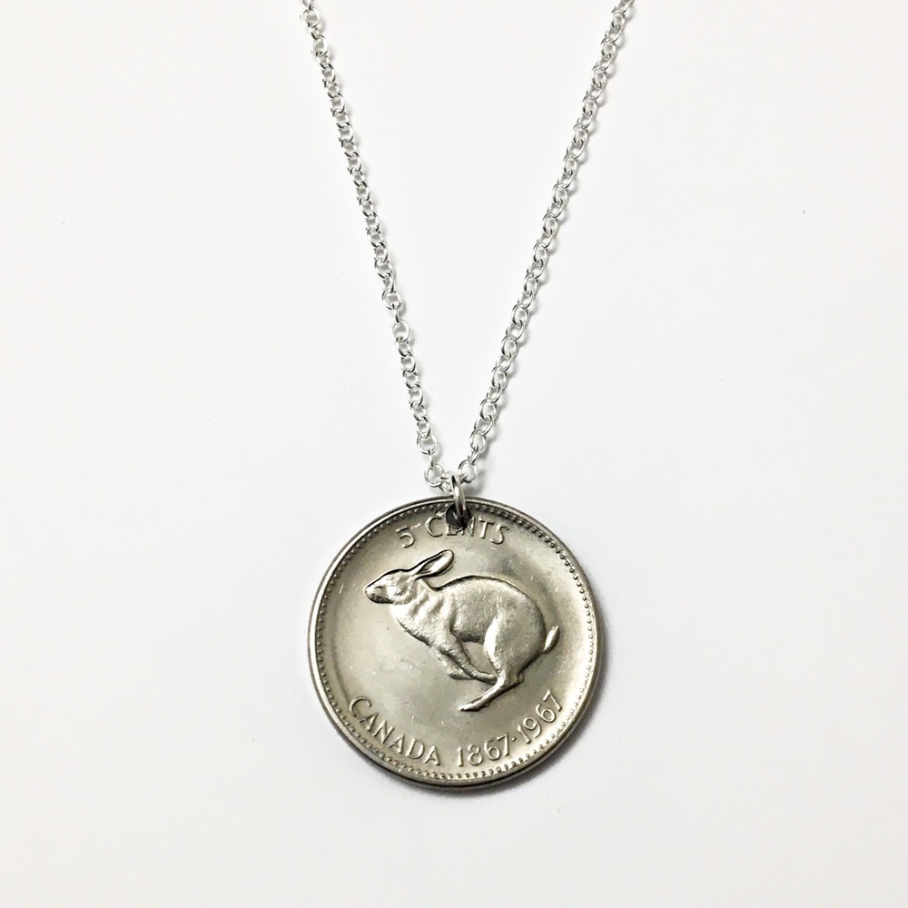 Vintage 1967 Coin Necklace, 18-inch Stamped “925”